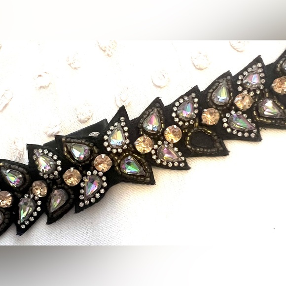 Natasha Couture Womens Beaded Stretch Belt SM 124410 - Picture 4 of 9